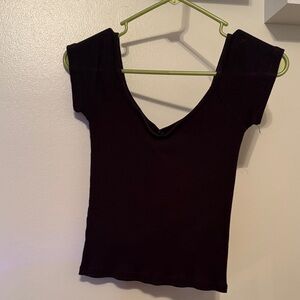 Brandy Melville Black Crop Top